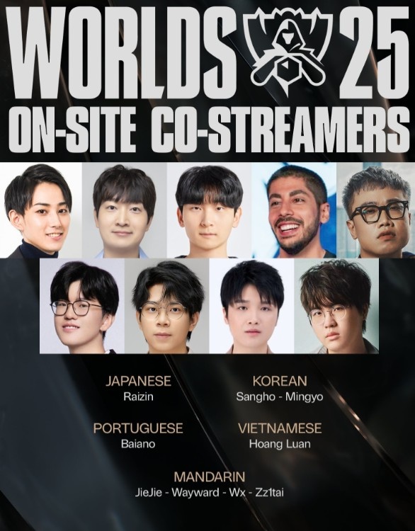 官方决赛二路解说名单：LPL为jiejie、wayward、微笑、姿态